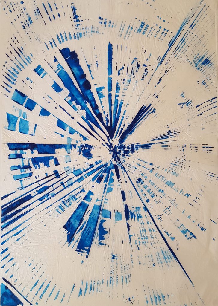 Herbert Zangs, o.T., Scheibenwischer-Reihung, 1980er-Jahre. Foto: Joachim Schwingel © Nachlass Herbert Zangs, Galerie Maulberger München