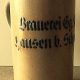Bierkrug Brauerei Georg Weinig Hausen Schonungen alt sammeln rar selten TOP!